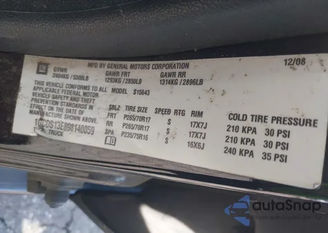 2009 Chevrolet Colorado Lt from USA, damaged, VIN 1GCDS13E898140059